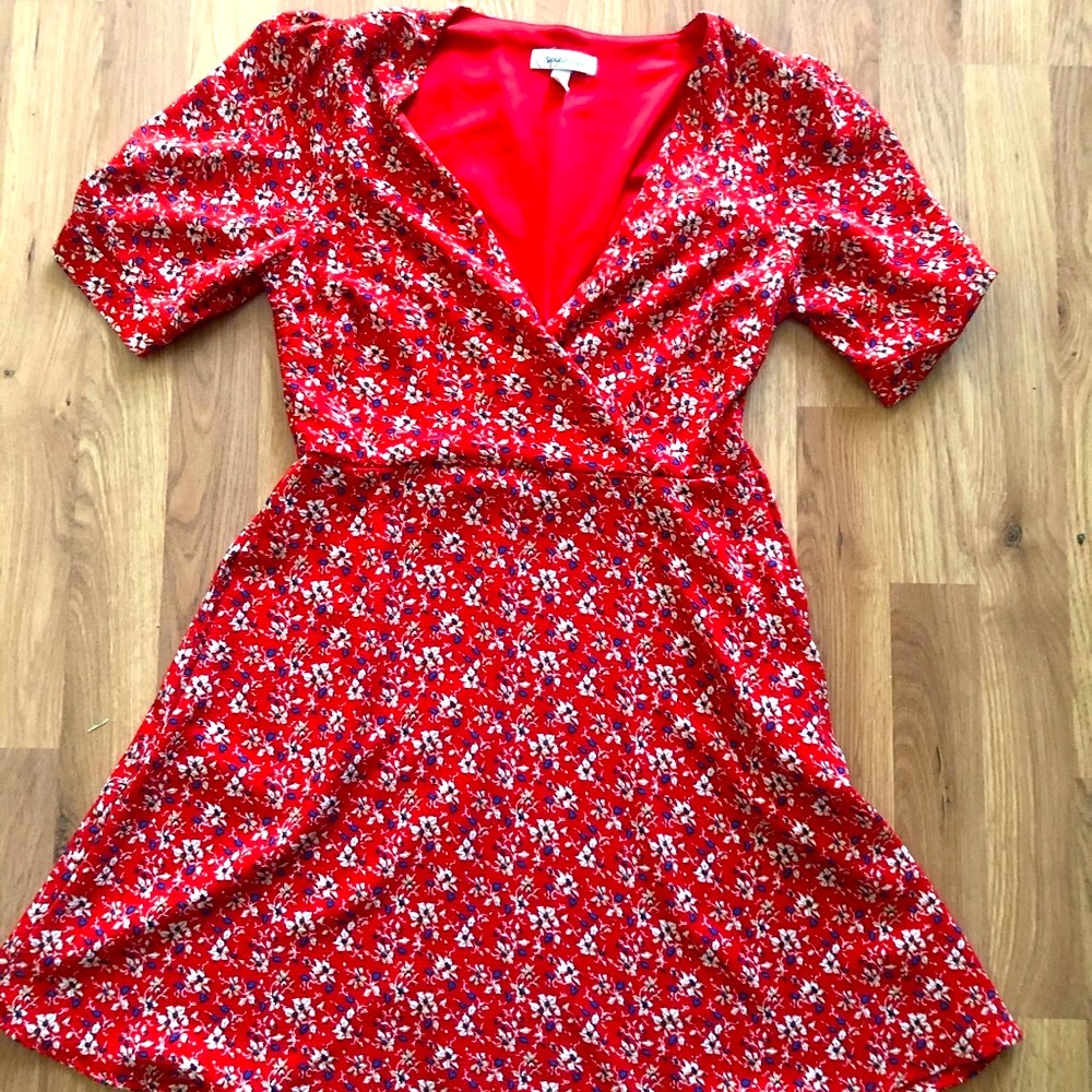 Red Floral Dress
